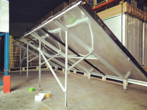 太阳能热水工程支架 产品描述:防台风支架 平板太阳能 太阳能热水工程